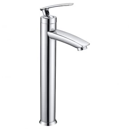 Fifth Single Hole Single-Handle Bathroom Faucet In Polished Chrome